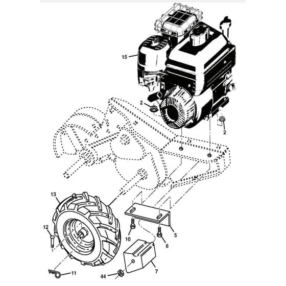 McCulloch MRT6 - 96091002109 - 2014-11 - Mainframe, Right Side Parts Diagram
