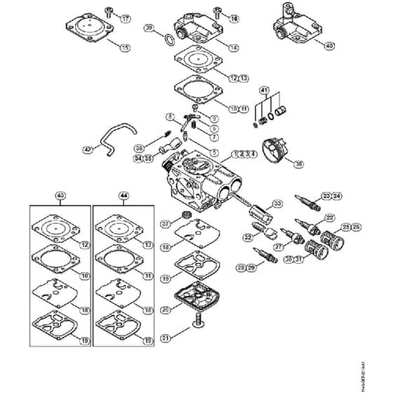 Genuine Stihl MS231 / N - Carburetor