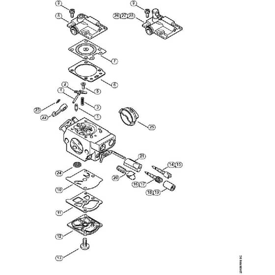 Genuine Stihl MS231 / O - Carburetor WTF-2, WTF-4, WTF-8, WTF-9