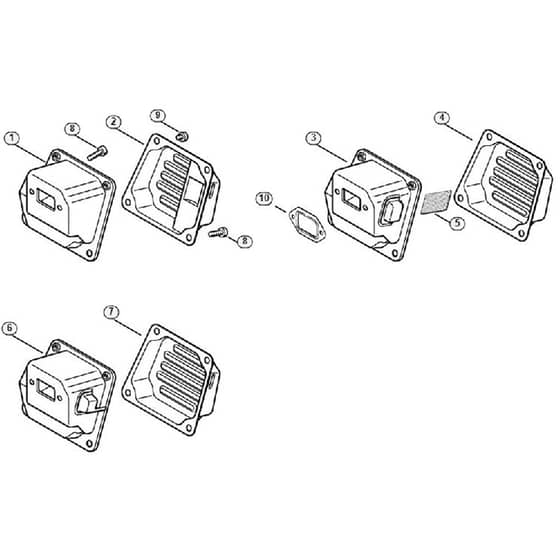Genuine Stihl MS381 / C - Muffler