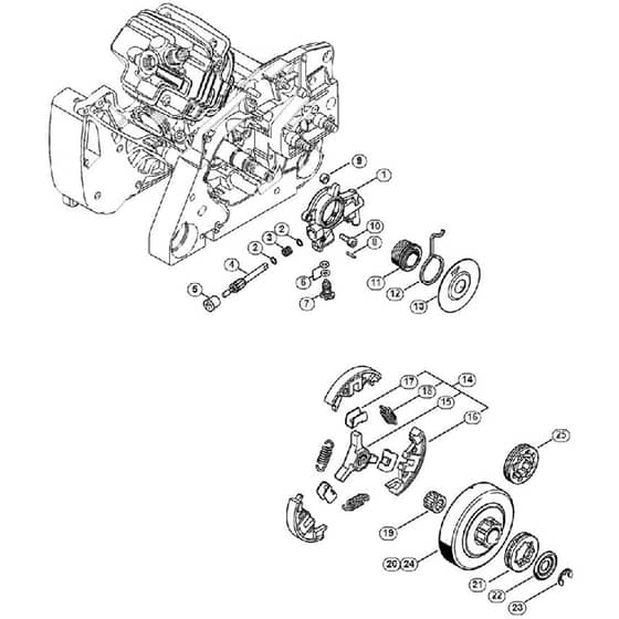 Genuine Stihl MS382 - Oil pump, Clutch