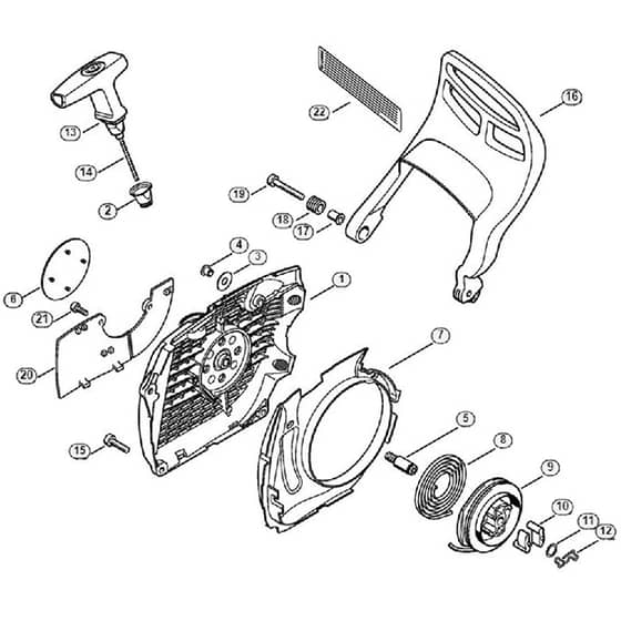 Genuine Stihl MS441 / F - Rewind starter