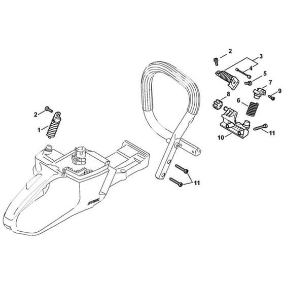 Genuine Stihl MS462 C-M / AC - AV system