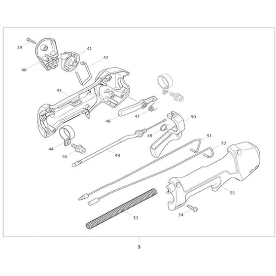 Makita MS-248.4CE - Petrol Brushcutter - Power Tool 02 Diagram