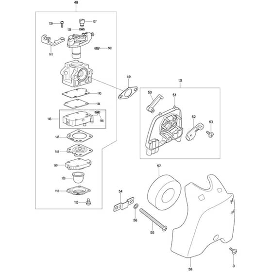 Makita MS-27C - Petrol Brushcutter - Power Tool 02 Diagram