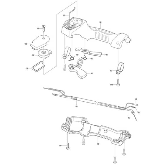 Makita MS-27C - Petrol Brushcutter - Power Tool 04 Diagram