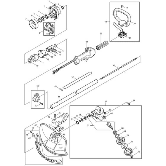 Makita MS-335.4C - Petrol Brushcutter - Power Tool 01 Diagram