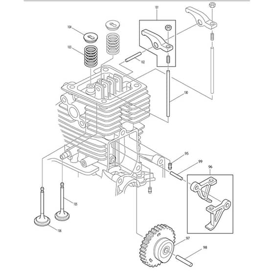 Makita MS-352.4U - Brush Cutter - Power Tool 03 Diagram