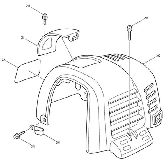 Makita MS-352.4U - Brush Cutter - Power Tool 10 Diagram