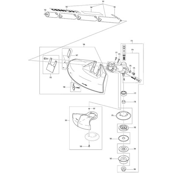 Makita MS-4010 - Petrol Brush Cutter - Power Tool 03 Diagram
