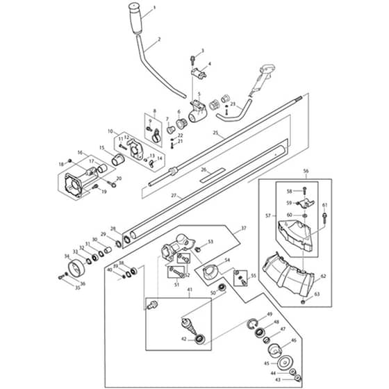 Makita MS-4200E - Brush Cutter - Power Tool 01 Diagram