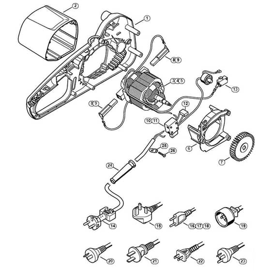 Genuine Stihl MSE141 C-Q / A - Electric motor