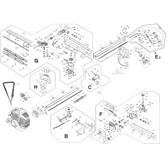 Cobra MT270K - Kawasaki Multi Tool Main Diagram