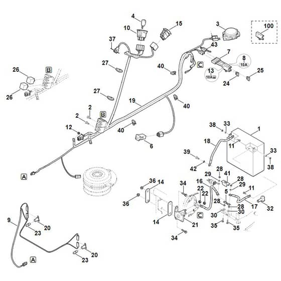 Viking MT4097.0 SX - Electric Equipment - Parts Diagram