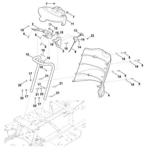 Viking MT4112.1 S - Dashboard - Parts Diagram