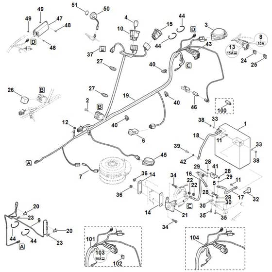 Viking MT4112.1 S - Electric Equipment - Parts Diagram
