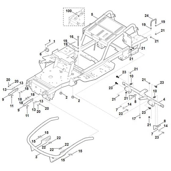 Viking MT5097.0 C - Frame - Parts Diagram
