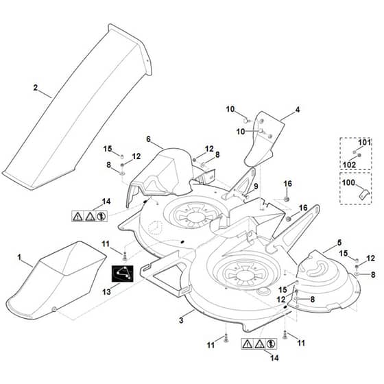 Viking MT5097.0 C - Mowing Deck Housing - Parts Diagram