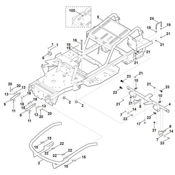 Viking MT5097.0 - Frame - Parts Diagram