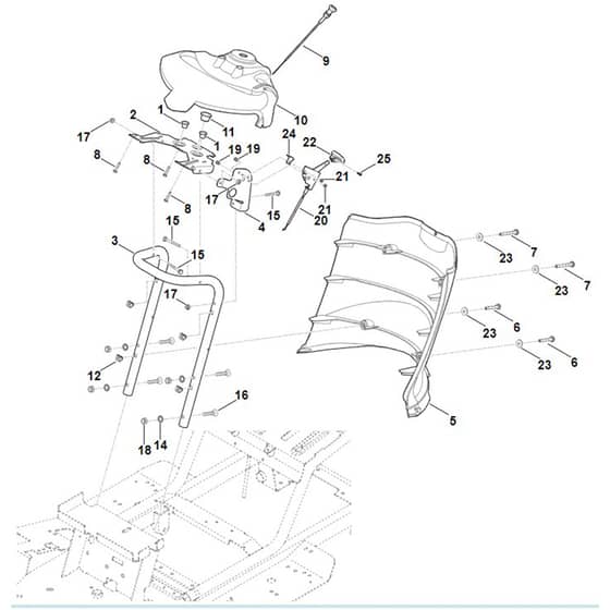 Viking MT5097.0 Z - Dashboard - Parts Diagram