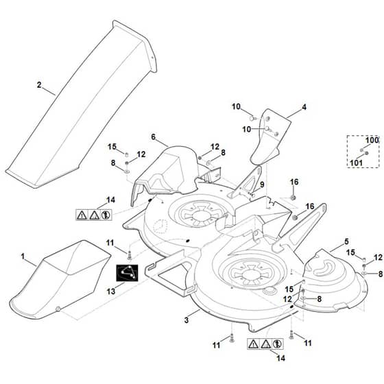 Viking MT5097.0 Z - Mowing Deck Housing - Parts Diagram