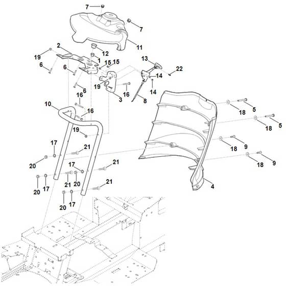 Viking MT5097.1 C - Dashboard - Parts Diagram
