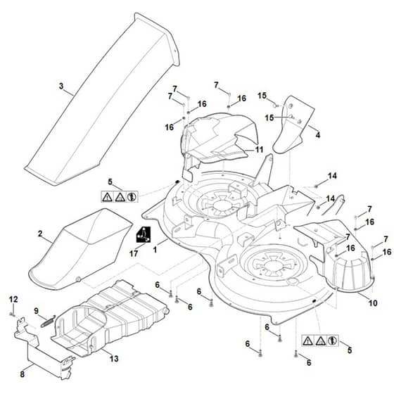Viking MT5097.1 - Mowing Deck Housing - Parts Diagram