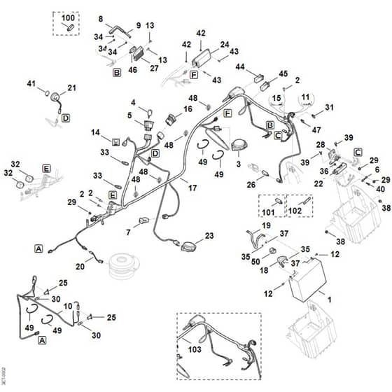 Viking MT5097.1 Z - Electric Equipment - Parts Diagram