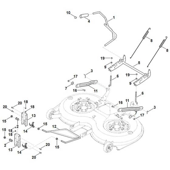 Viking MT5112.1 Z - Height Adjustment - Parts Diagram