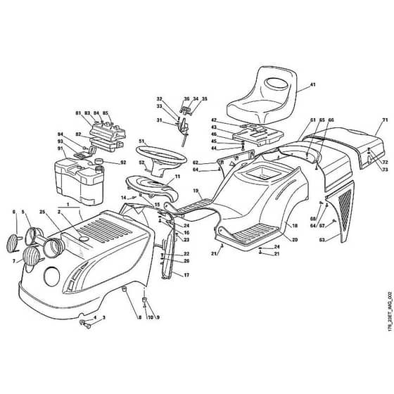 Viking MT580 - Body - Parts Diagram