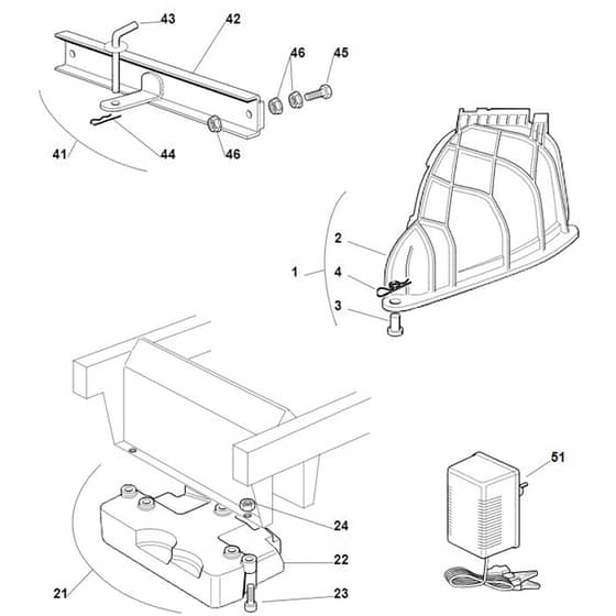 Viking MT585 L - Accessories - Parts Diagram