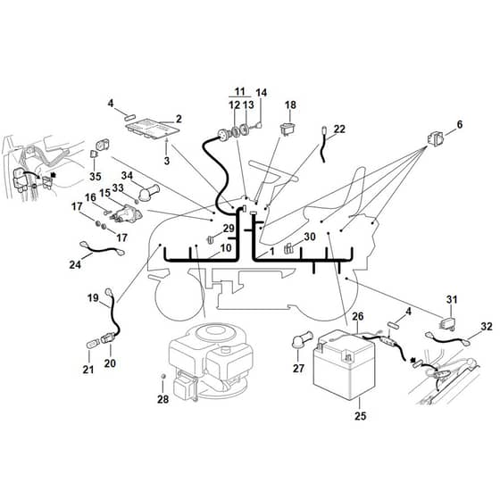 Viking MT585 L - Electric Equipment - Parts Diagram