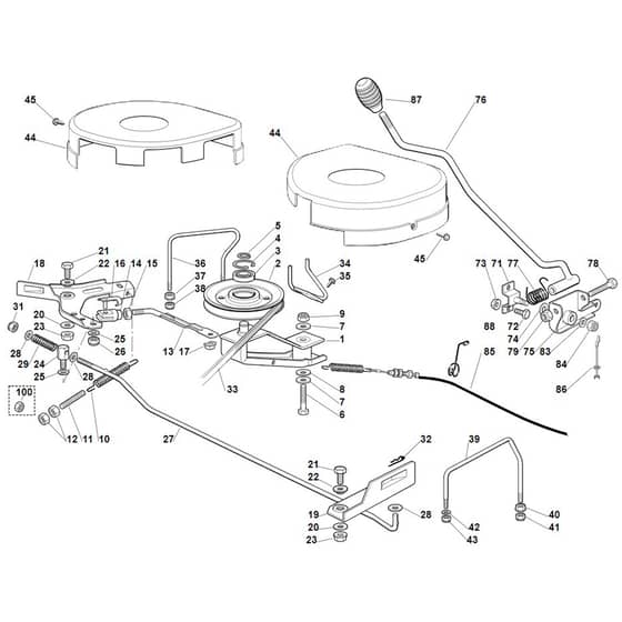 Viking MT585 L - Mowing Deck - Parts Diagram