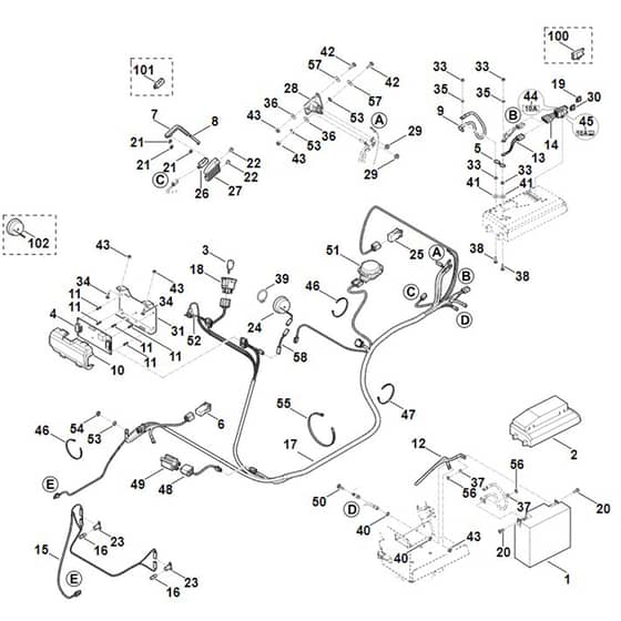 Viking MT6112.0 C - Electric Equipment - Parts Diagram