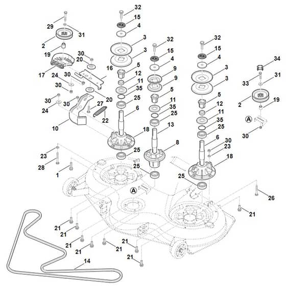 Viking MT6112.0 K - Blade Drive - Parts Diagram