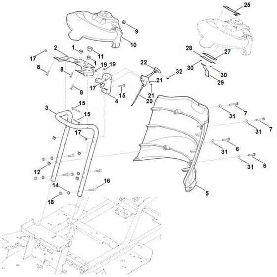 Viking MT6112.0 K - Dashboard - Parts Diagram
