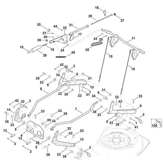 Viking MT6112.0 ZL - Height Adjustment - Parts Diagram
