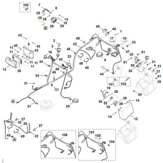 Viking MT6112.1 C - Electric Equipment - Parts Diagram