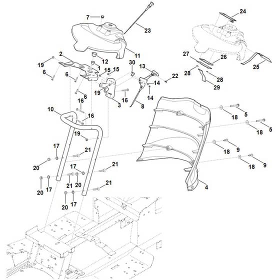 Viking MT6112.1 ZL - Dashboard - Parts Diagram