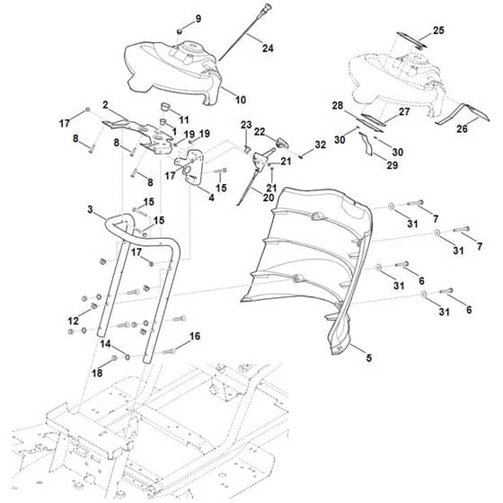 Viking MT6127.0 KL - Dashboard - Parts Diagram