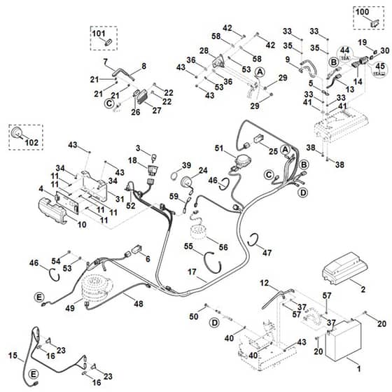 Viking MT6127.0 KL - Electric Equipment - Parts Diagram