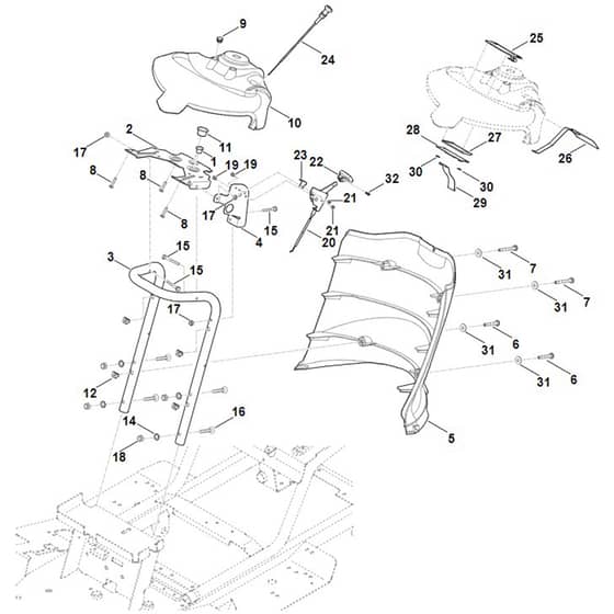 Viking MT6127.0 ZL - Dashboard - Parts Diagram
