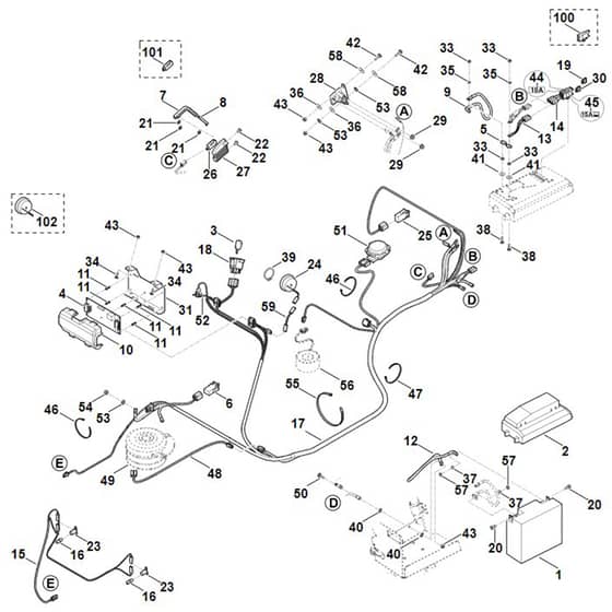 Viking MT6127.0 ZL - Electric Equipment - Parts Diagram