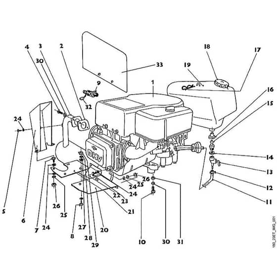 Viking MT640 (1996) - Engine - Parts Diagram