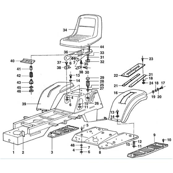 Viking MT680 - Hood Assy. - Parts Diagram