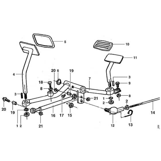 Viking MT680 - Shifting - Parts Diagram
