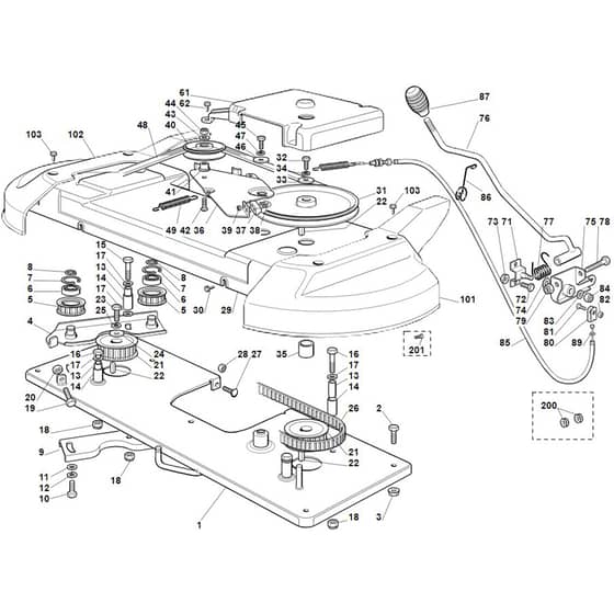 Viking MT745 - Mowing Deck - Parts Diagram