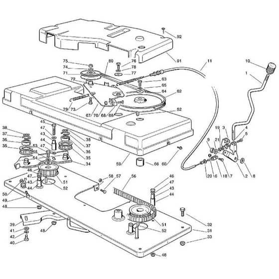 Viking MT780 (1999) - Mowing Deck - Parts Diagram
