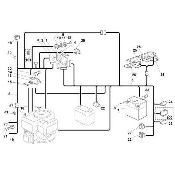 Viking MT780 - Electric Equipment - Parts Diagram