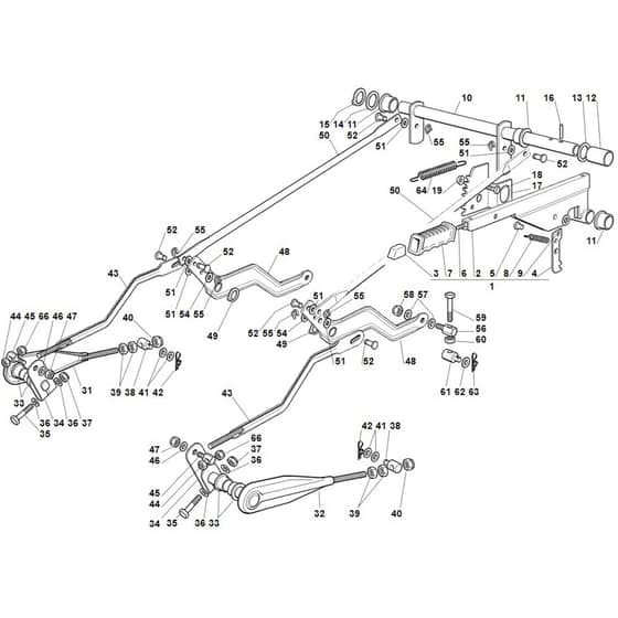 Viking MT785 - Height Adjustment - Parts Diagram